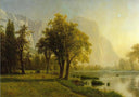 El Capitan, Yosemite Valley by Albert Bierstadt — hand-painted botanical oil painting reproduction on canvas