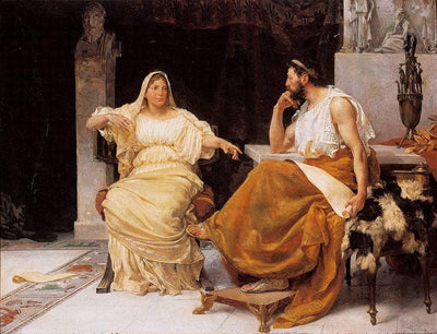 El Pedagogo (Aspasia y Pericles) in entryway
