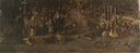 Sketch for 'The Vote' by Francesco Paolo Michetti, forest oil painting wall art, Realism