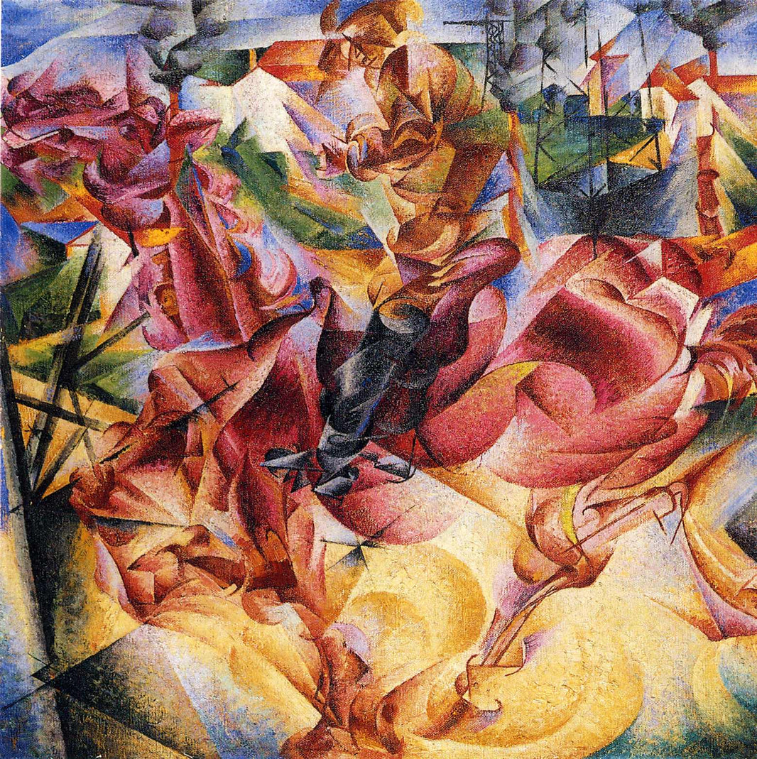 Elasticity by Umberto Boccioni — hand-painted abstract oil painting reproduction on canvas