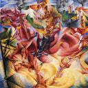 Elasticity by Umberto Boccioni — shapes oil painting wall art, Futurism