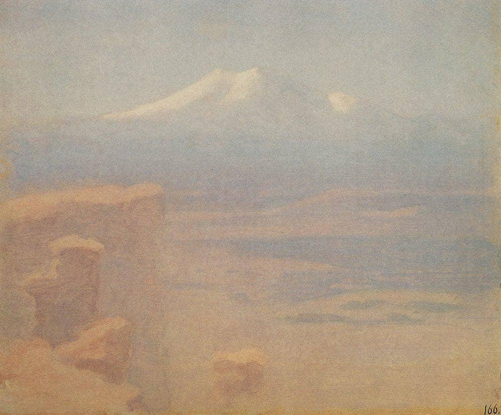 Elbrus by Arkhyp Kuindzhi — hand-painted landscape oil painting reproduction on canvas