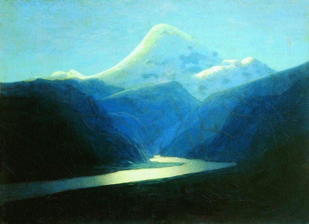 Elbrus in the Evening - Arkhyp Kuindzhi