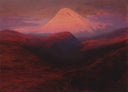 Elbrus in the Evening by Arkhyp Kuindzhi — hand-painted landscape oil painting reproduction on canvas
