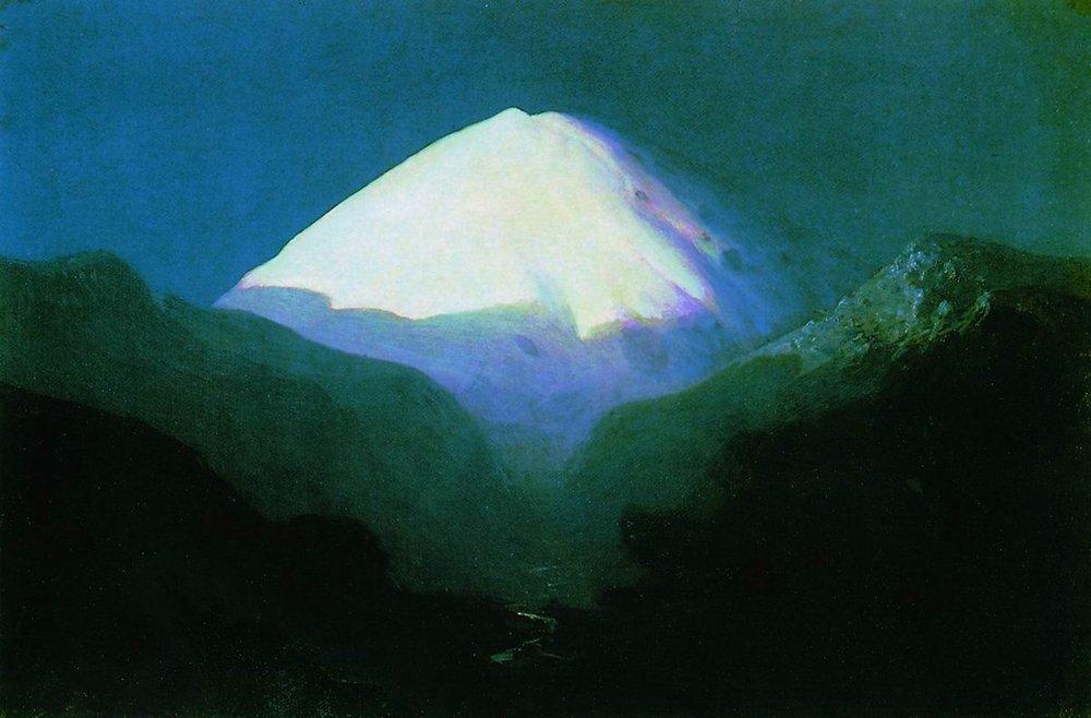 Elbrus. Moonlit Night - Arkhyp Kuindzhi