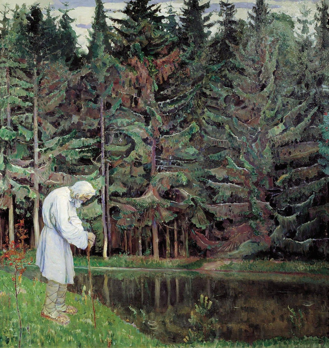 Elder (Abraham, the Servant of God) by Mikhail Nesterov — hand-painted botanical oil painting reproduction on canvas