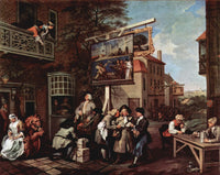 Election Propaganda by William Hogarth — hand-painted cultural oil painting reproduction on canvas