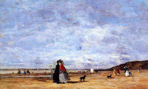 Elegant Women on the Beach - Eugene Boudin