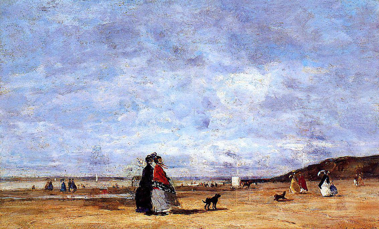 Elegant Women on the Beach - Eugene Boudin