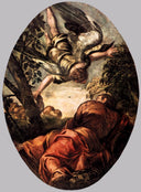 Elijah Fed by the Angel by Tintoretto — hand-painted cultural oil painting reproduction on canvas