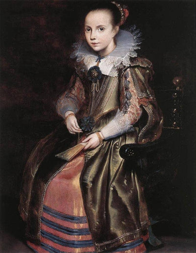 Elisabeth (or Cornelia) Vekemans as a Young Girl in modern living room