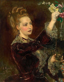 Elisabeth von Nast-Kolb, née Hardegg by Anton Romako — male oil painting wall art, Realism