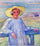 Elisaeth van Rysselberghe in a Straw Hat in entryway