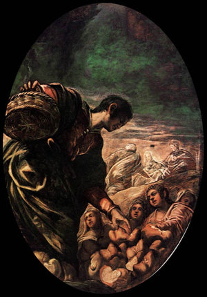 Elisha Multiplies the Bread - Tintoretto