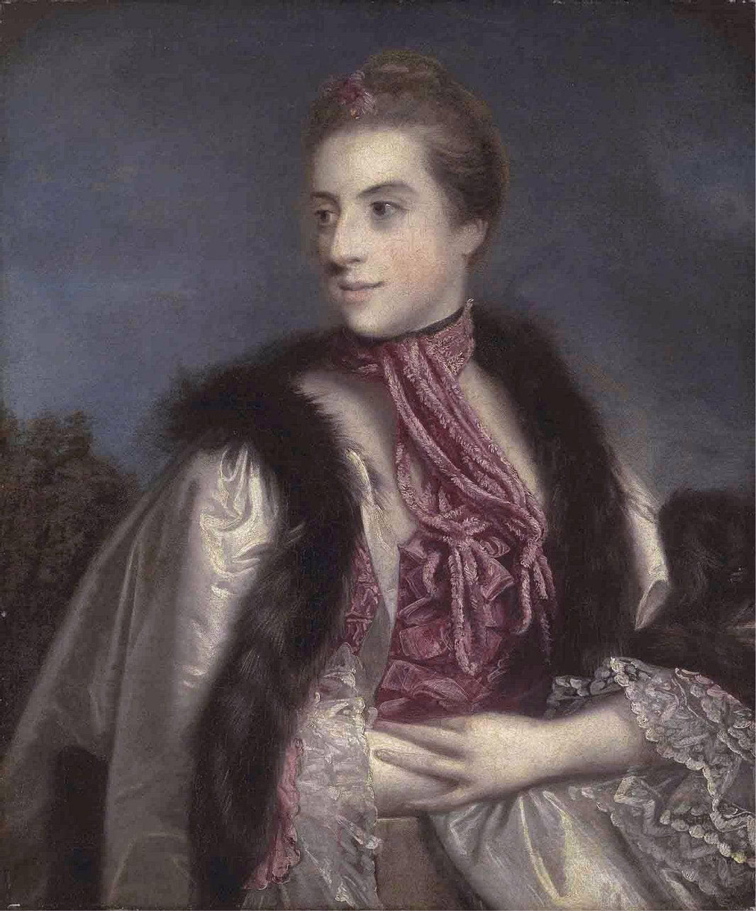 Elizabeth Drax, Countess of Berkeley by Joshua Reynolds — hand-painted portrait oil painting reproduction on canvas