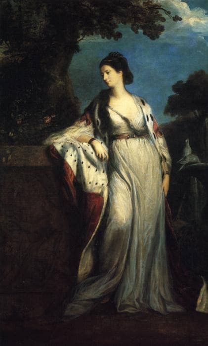 Elizabeth, Duchess of Hamilton and Argyll by Joshua Reynolds — hand-painted portrait oil painting reproduction on canvas