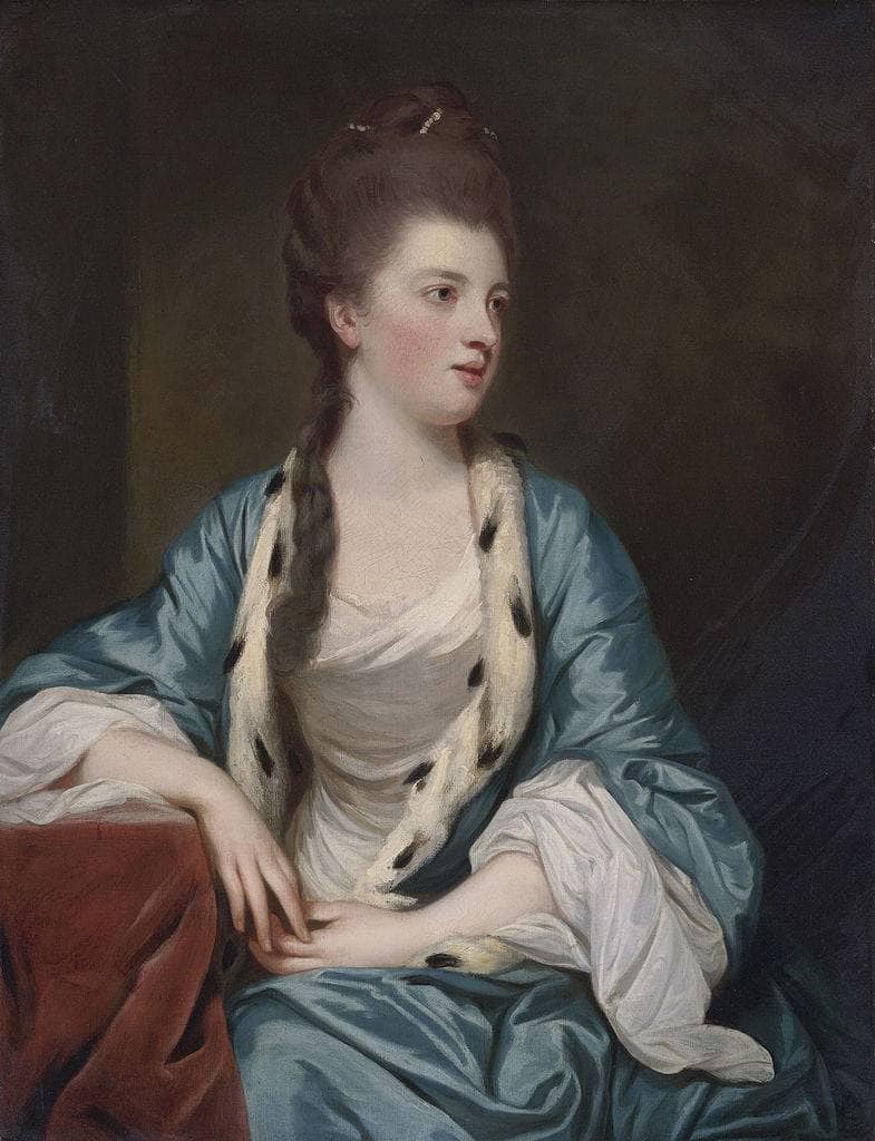 Elizabeth Kerr, Marchioness of Lothian by Joshua Reynolds — hand-painted portrait oil painting reproduction on canvas