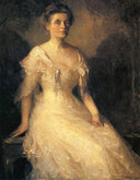 Elizabeth Perley Kinnicutt by Frank W. Benson — hand-painted portrait oil painting reproduction on canvas