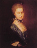 Elizabeth Wrottesley by Thomas Gainsborough — male oil painting wall art, Rococo