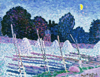 Elokuun Yö by Alfred William Finch — hand-painted landscape oil painting reproduction on canvas