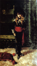 Elsie Leslie Lyde as Little Lord Fauntleroy by William Merritt Chase — female oil painting wall art, Impressionism