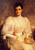 Elsie Wagg in living room
