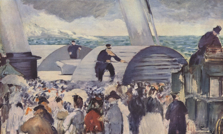 Embarkation after Folkestone by Edouard Manet — hand-painted cultural oil painting reproduction on canvas