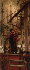 Emigrants by James Tissot, ships oil painting wall art, Realism