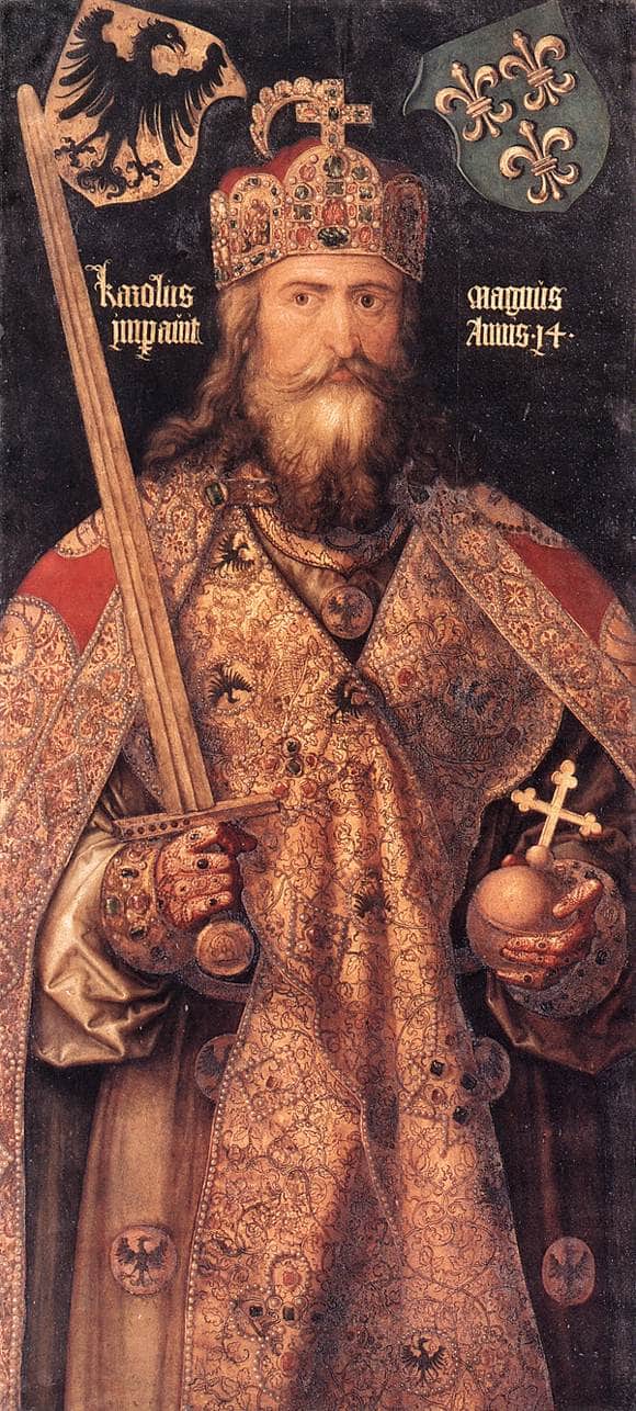 Emperor Charlemagne by Albrecht Durer, hand-painted cultural oil painting reproduction on canvas