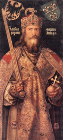 Emperor Charlemagne by Albrecht Durer, male oil painting wall art, Northern Renaissance