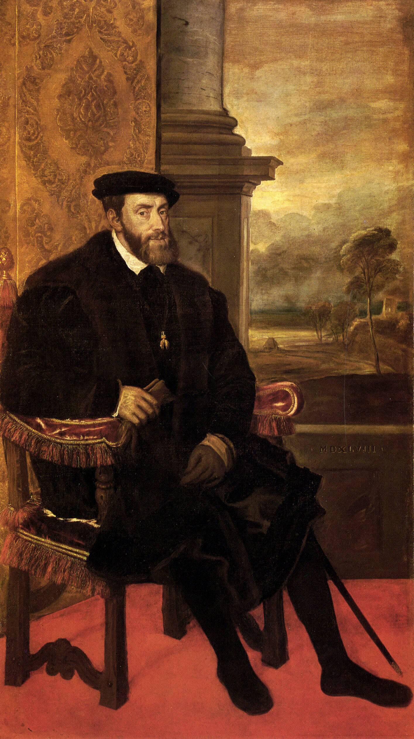 Emperor Charles V Seated - Titian