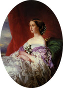 Empress Eugenie by Franz Xaver Winterhalter — hand-painted portrait oil painting reproduction on canvas