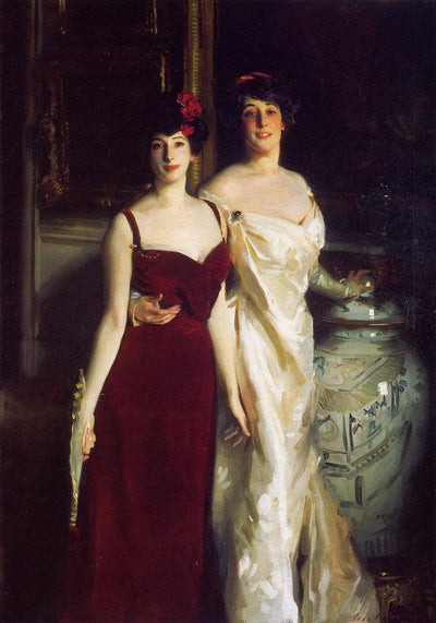 Ena and Betty, Daughters of Asher and Mrs. Wertheimer in home office
