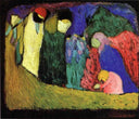 Encounter by Wassily Kandinsky — hand-painted abstract oil painting reproduction on canvas
