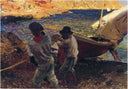 End of the Day, Javea by Joaquín Sorolla — hand-painted landscape oil painting reproduction on canvas