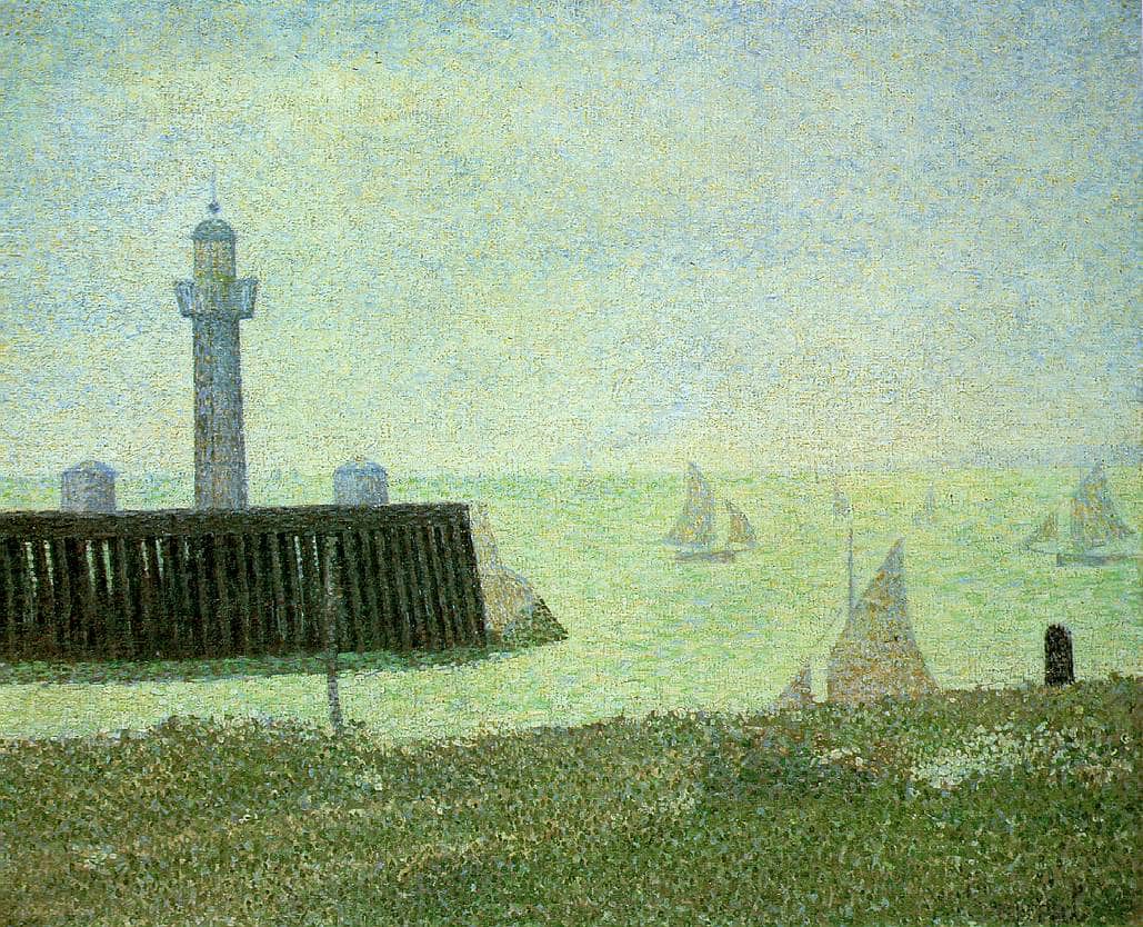 End of the Jetty, Honfleur - Georges Seurat