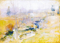 End of Winter by John Henry Twachtman — hand-painted botanical oil painting reproduction on canvas