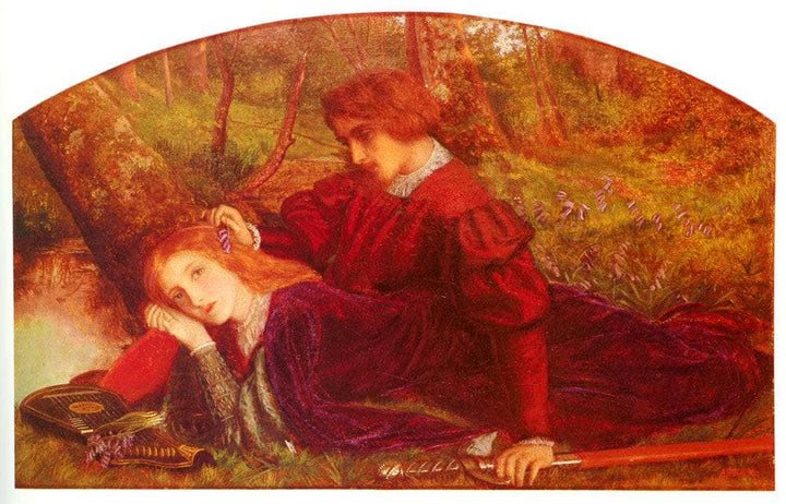 Enid and Geraint by Arthur Hughes — hand-painted abstract oil painting reproduction on canvas