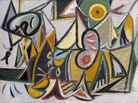 Enigmatic Combat by Arshile Gorky — hand-painted abstract oil painting reproduction on canvas