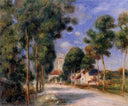 Entering the Village of Essoyes by Pierre-Auguste Renoir — rural oil painting wall art, Impressionism