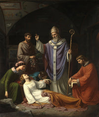 Entierro De Santa Cecilia En Las Catacumbas De Roma