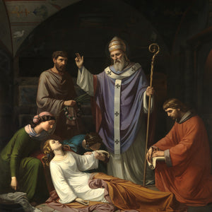 Entierro De Santa Cecilia En Las Catacumbas De Roma