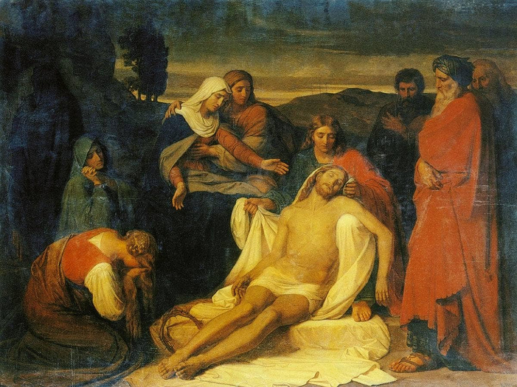 Entombment by Carl Wenig — hand-painted portrait oil painting reproduction on canvas