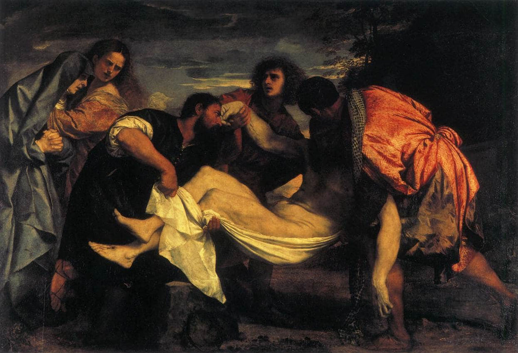 Entombment of Christ by Titian — hand-painted cultural oil painting reproduction on canvas