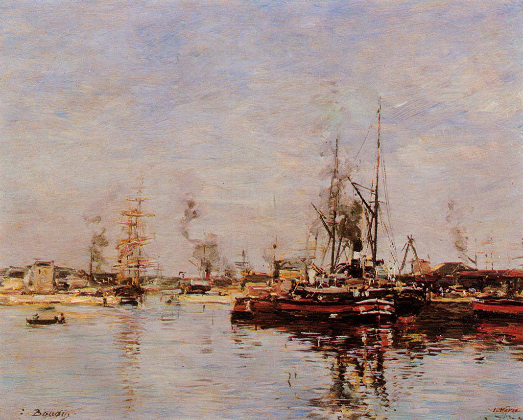 Entrance to the Port of Le Havre - Eugene Boudin