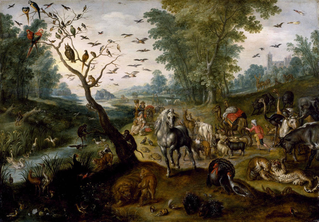 Entry into Noah's Ark by Jan Brueghel the Elder — hand-painted animal oil painting reproduction on canvas
