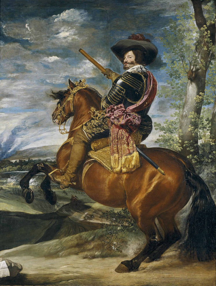 Equestrian Portrait of Don Gaspar de GuzmanCount Duke of Olivares - Diego Velazquez