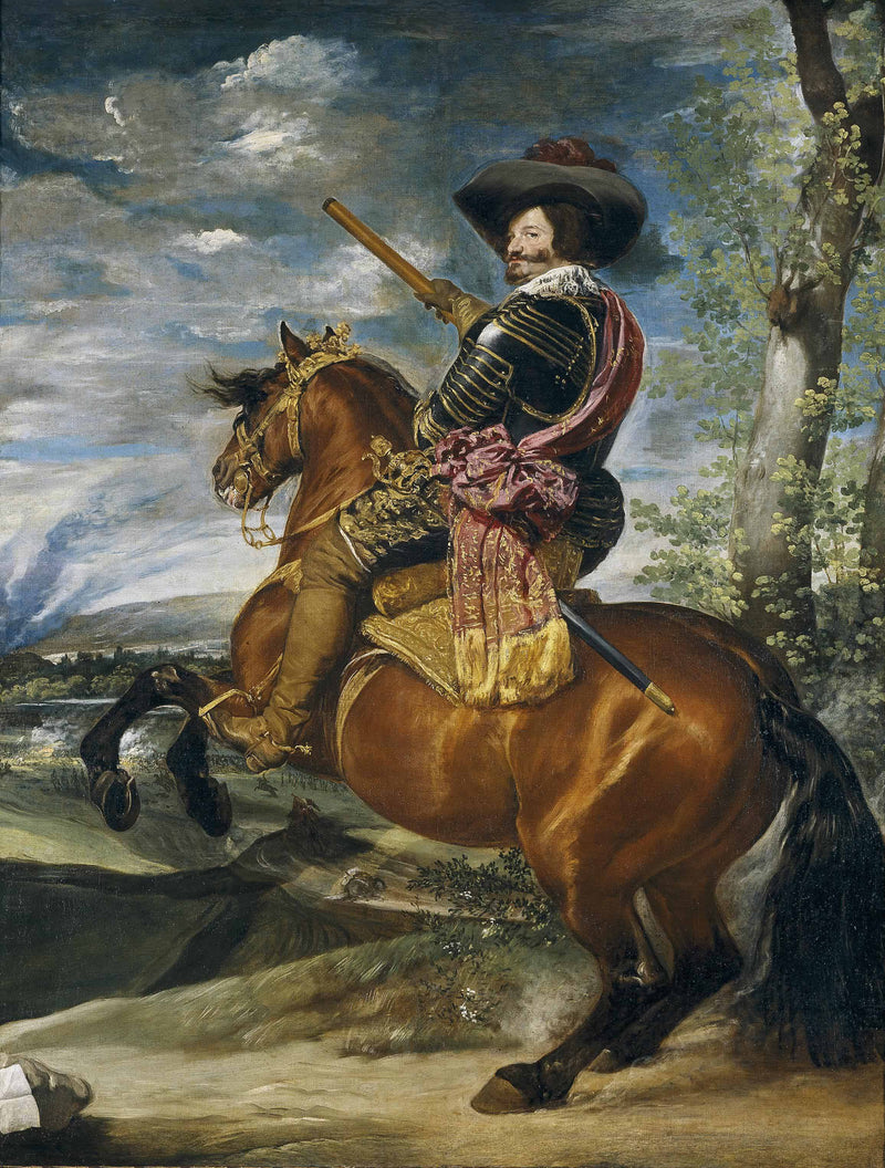 Equestrian Portrait of Don Gaspar de GuzmanCount Duke of Olivares on gallery wrap