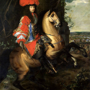 Equestrian Portrait of Louis Xiv of France by Adam van der Meulen — Oil Painting Reproduction