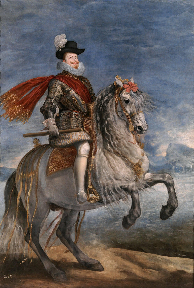 Equestrian Portrait of Philip III on gallery wrap